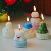 Colorful Christmas Tree Scented Candles Santa Claus Snowman Shape Candle Ornament Xmas Holiday Party Decor Candles Photo Props