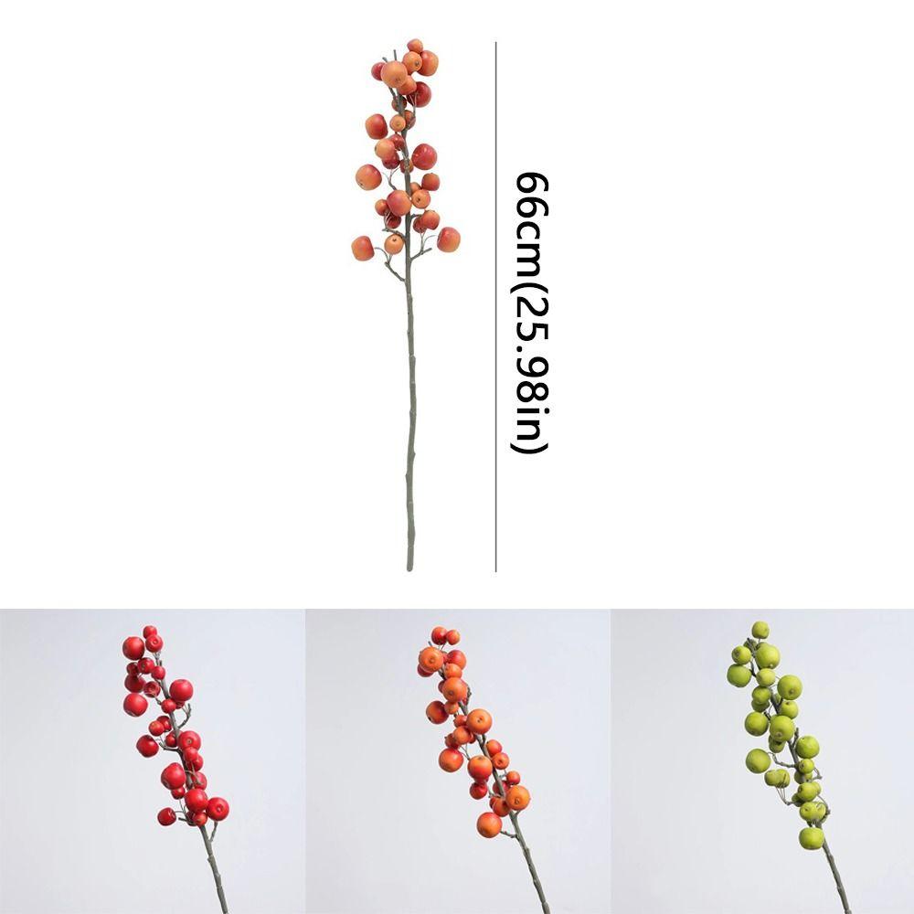 30 Heads Artificial Fruit Branch Small Fruit Fake Plants Living Room Decoration