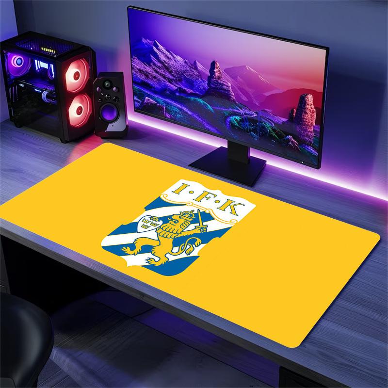 IFK Göteborg Print Cushion Non-slip Laptop Tablet Big Mousepad XXL Mat Mini PC Playmat With Lock edge