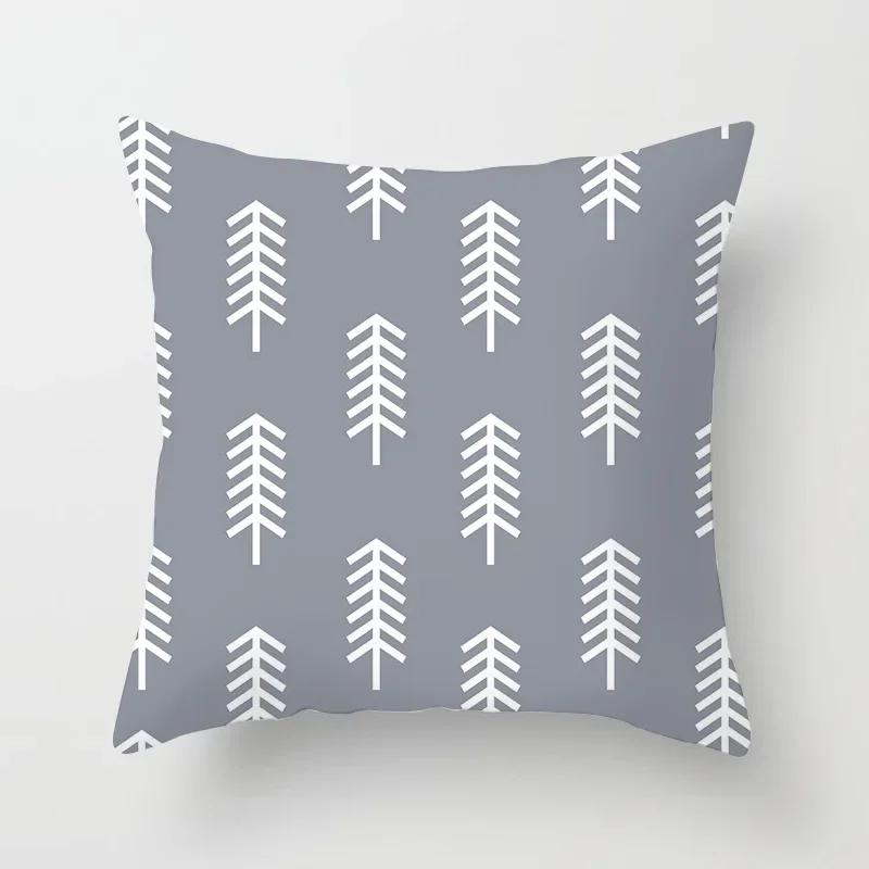 Brand New Gray Nordic Geometry Cushion Cover Hot Modern Sofa Couch Throw Pillows Cover Livingroom Decorative Simple Pillows Case