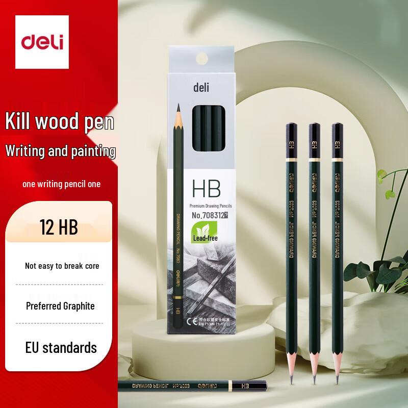Deli Шестигранные графитные карандаши HB
