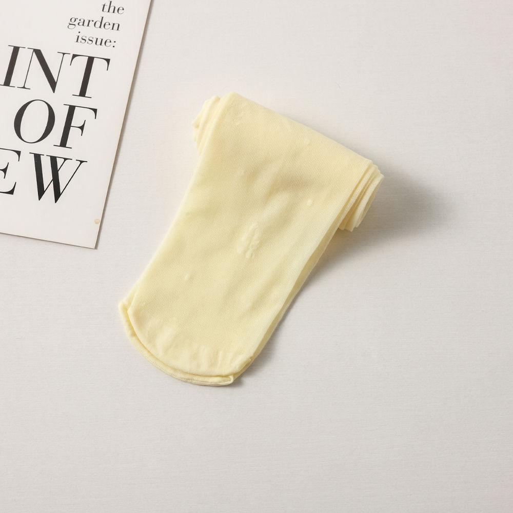 Детские летние кружевные противомоскитные колготки - Белые тонкие девятиточечные носки для танцев