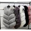 Imitation Fox Fur Coat Women's New Fur Vest Women's Medium and Long Women's Winter Vest Plush Thick Vest