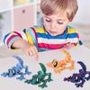 3D Printed Gecko Toy Magnetic Articulated House Lizard Figurine Animal Fidget Toy