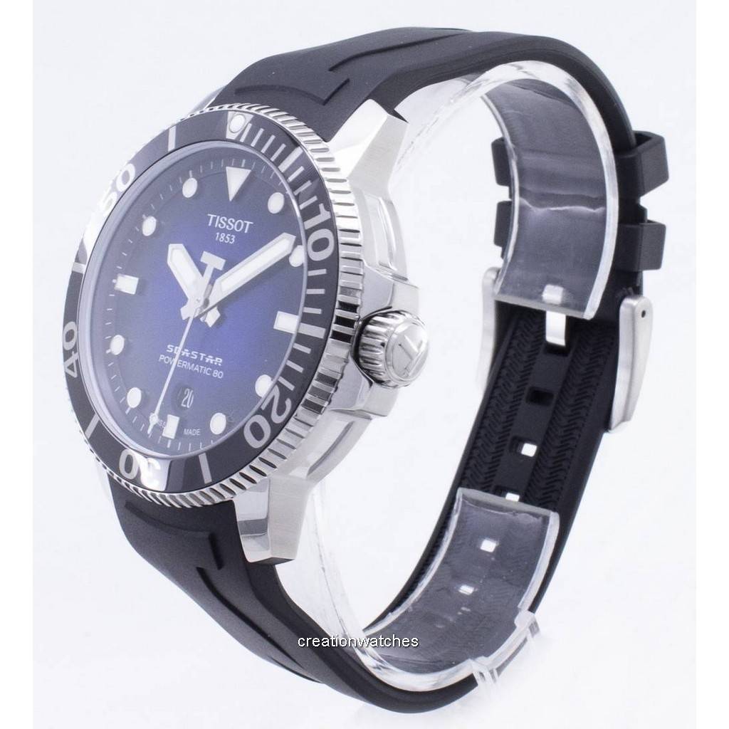 Tissot T-Sport Seastar 1000 T120.407.17.041.00 T1204071704100 Powermatic 80 Автоматические 300M Мужские часы