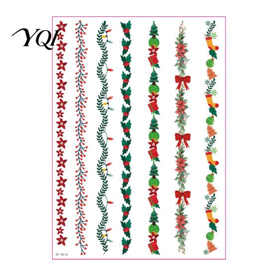 Creative DIY Handmade Crafts Christmas Candle Transfer Stickers, Holiday Craft Supplies, Waterproof Custom Design Supplies Decorative Decals