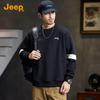 Jeep Men's 2025 Autumn Round Neck Pullover Sweatshirt