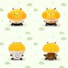 Adorable Bee Plush Toy Cute Stuffed Animal Doll Soft Pillow For Kids Gift