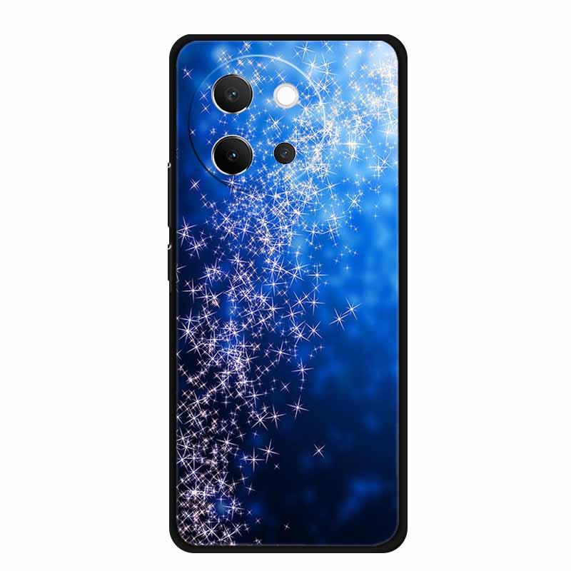 Чехол для Vivo V40 Lite V40lite V 40 Lite Модный Черный Силиконовый Мягкий Задний Чехол-Крышка Для Vivo V30e 5G Чехол для Телефона V 30 e Funda