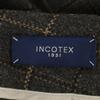INCOTEX Made in Japan wool check Straight pants 42 Gray Women Used