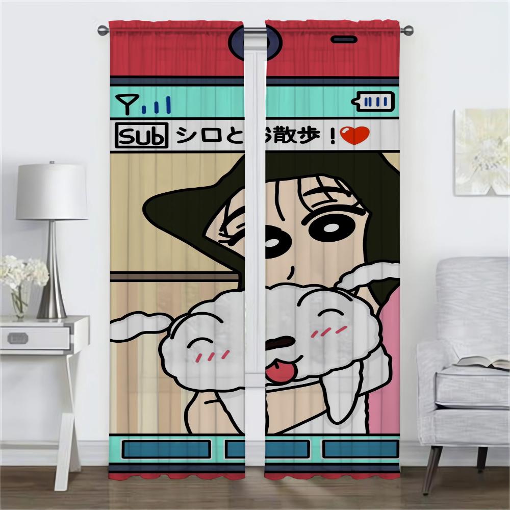 Kitchen Curtains for Bedroom CrayonS ShinS ChanS Shades Modern Living Room Curtains 2 Pieces Blackout Curtain Partition Elegant