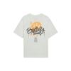 Li Ning Badfive Smiley Graffiti Letter Print Round Neck Short Sleeve T-Shirt Women Tops Cloud-White AHSS408-1