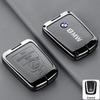 BBKV7 Leather Car Key Cover Case Zinc Alloy Shell Bag For BMW 1 3 5 Series X1 X3 X4 X5 F10 F15 F16 F20 F30 F18 F25 M3 M4 Car stickers