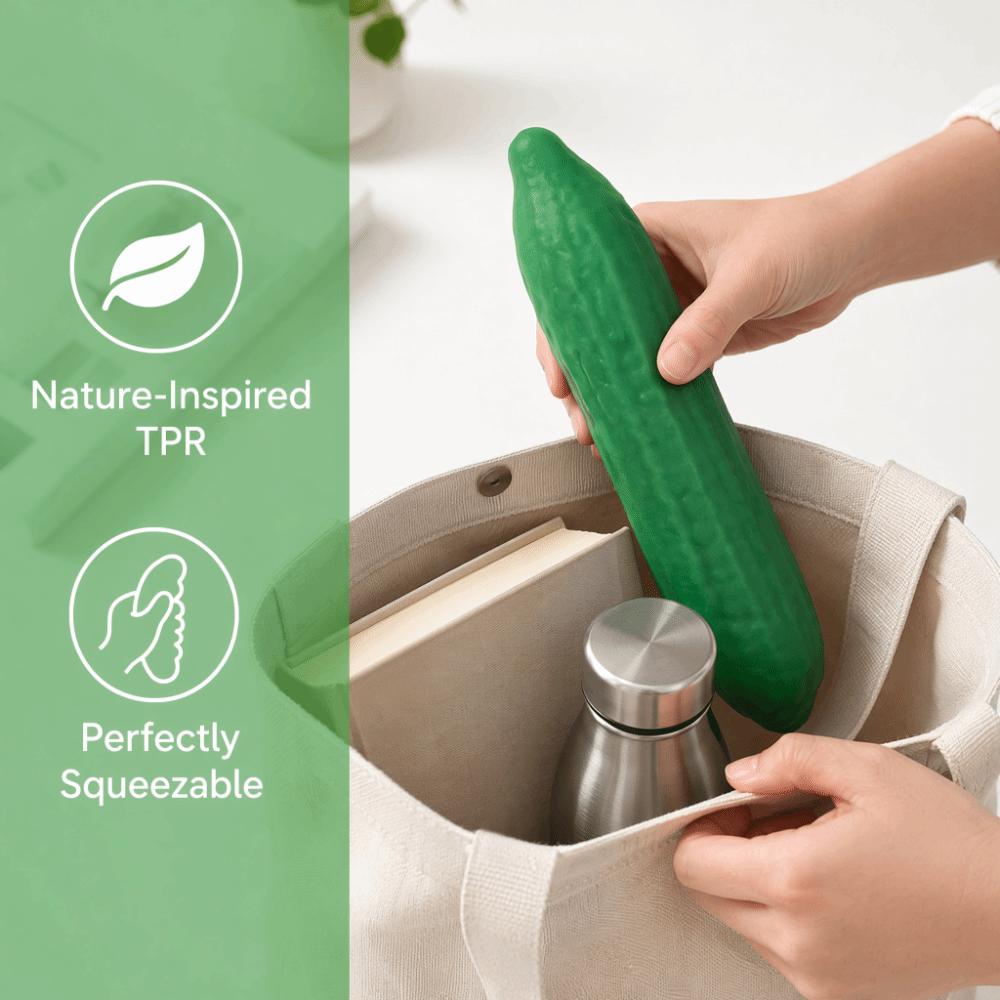 Super Soft Cucumber Squeeze Model Simulation Vegetable Pinch Slow Rebound Cucumber  Photo Prop