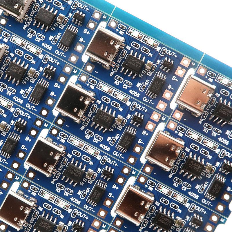 Модуль зарядного устройства для литиевых аккумуляторов 18650 TP4056, DIY, Type-C Micro USB, 5V 1A, плата зарядки с защитой, два в одном