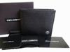 Authentic DOLCE&GABBANA D&G Black Leather Bifold Bill Wallet Purse #7863 Refurbished