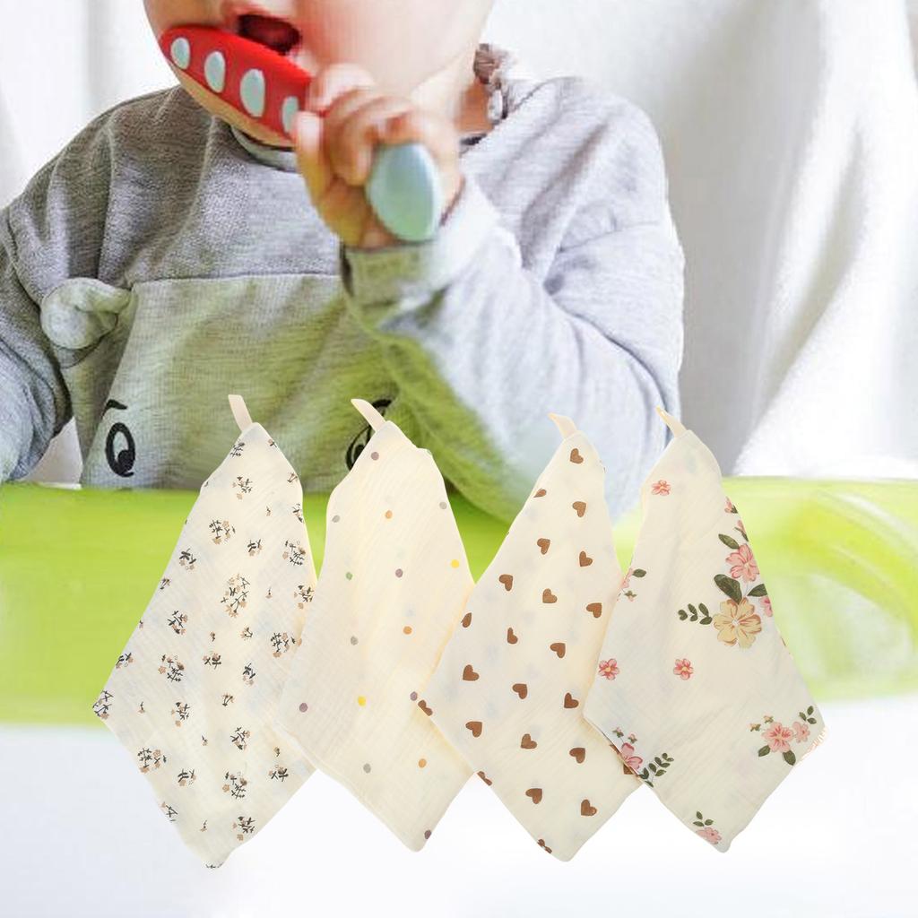 Детские влажные салфетки Хлопковый носовой платок Квадратное полотенце Мочалки Полотенце для кормления Детские салфетки Дышащее полотенце для лица для младенцев