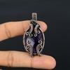 Amethyst Pendant Gemstone Jewelry, 999 Copper Wire Wrapped Pendant, Gift For Women Handmade Pendant
