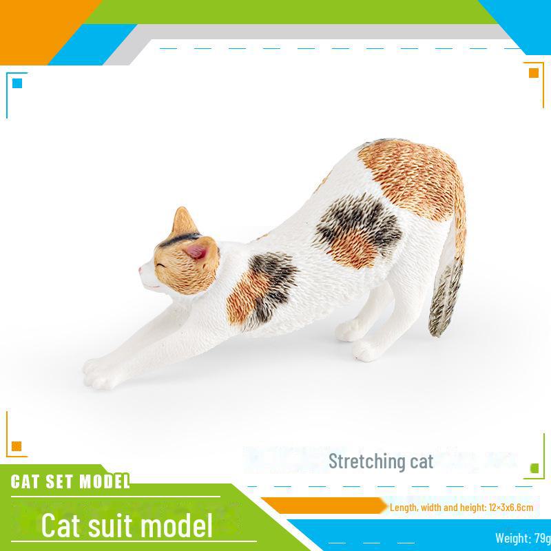 Детский набор игрушек «Черно-белый котенок» — китайские сельские украшения в виде кошечки