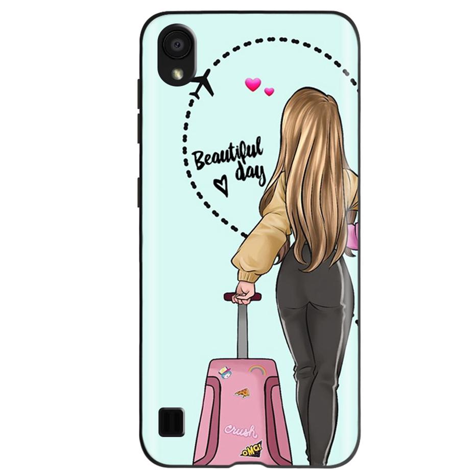 Fashion Cool Painted Case For ZTE Blade A5 2019 Soft SIlicone TPU Black Shockproof Bumper For ZTE A5 (2019) BladeA5 A 5 Funda