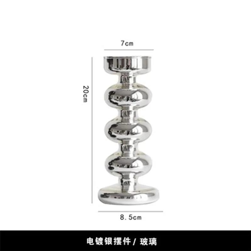 Французский подсвечник, украшение, романтический декор для дома, подсвечники, свадебные украшения, украшение для гостиной, стеклянная ваза