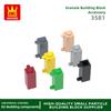 80 шт./лот 4489 Стойка с колесами для тележки Строительные кубики Moc Аксессуары Компонент Совместим с featuring Bricks DIY Детские игрушки Подарок Bo