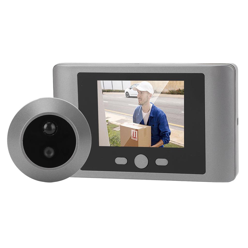 Цифровой дверной глазок 2,8-дюймовый ЖК-дисплей с ночным видением и инфракрасным датчиком движения, входная дверная камера-глазок