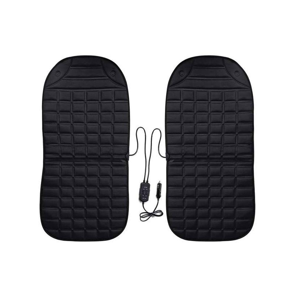 2 шт. 12 В подогреваемый чехол для автомобильного сиденья, подогреваемая электрическая подушка для автомобильного сиденья, сохраняющая тепло зимой, универсальные аксессуары для автомобильного сиденья