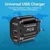 QC3.0+PD 25W High-Power Fast Charger with EU, US, UK Plug Options