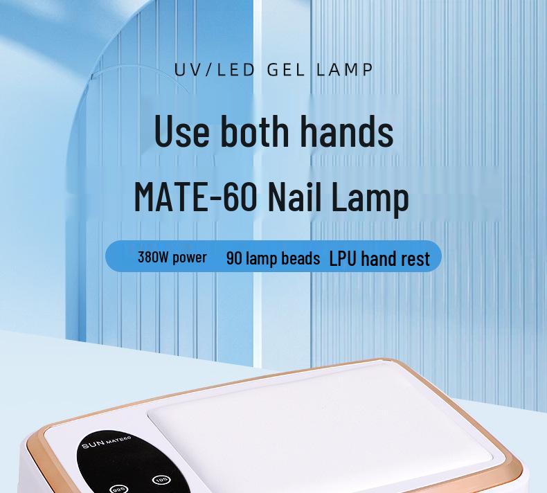 380 Вт Двуручная сушилка для гелевого нейл-арта с большим пространством