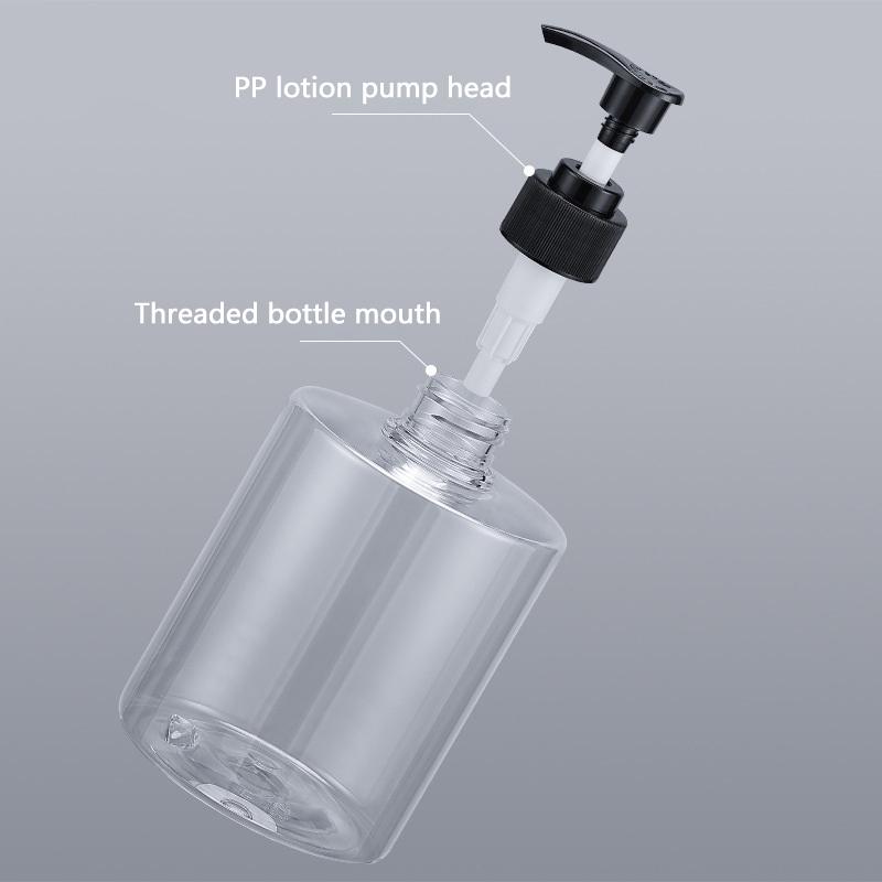 500 мл многоразовый флакон для лосьона, контейнер для жидкости, дезинфицирующее средство для рук, гель для душа, пластиковые пенопластовые флаконы с насосом, пустая бутылка с широким горлом
