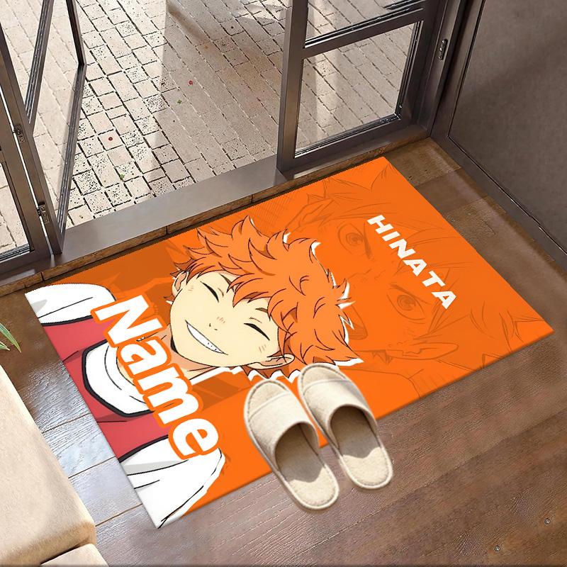 Custom Name Personalized Haikyu Print Carpet, Versatile Home Decor Rug, for Playroom, Apartment, Balcony, Entryway, Hallway Gift