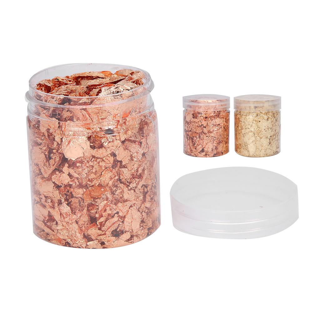 2 шт. 5 г DIY золотые хлопья для украшения ногтей золотая фольга для маникюра поделки живопись (Медь + Латунь)