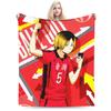 Плед Haikyuu Японское Аниме Флис Весна Осень Многофункциональный Легкий Плед для Постели Офисный Коврик Кусок