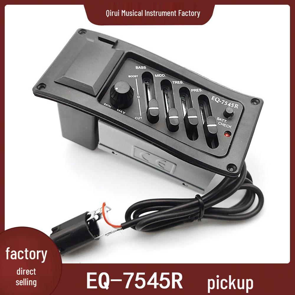 Народная акустическая гитара EQ-7545R Звукосниматель Эквалайзер Усилитель Аксессуар