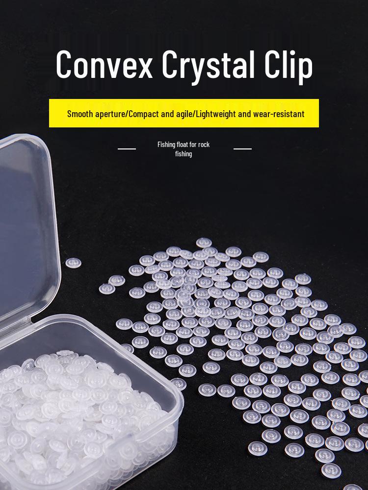 Кристальный поплавок-стопор для заброса с берега - Полукруглая бусина и хлопковый узел, рыболовные аксессуары