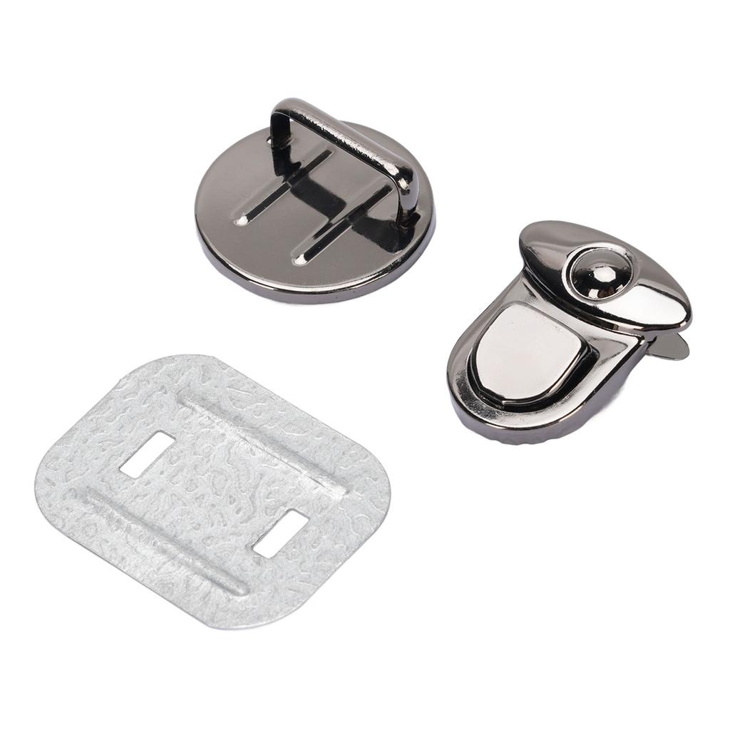 10 комплектов застежек-защелок Tuck Lock, серебристо-черного цвета, шириной 25 мм, с замком-утиным язычком и базовой пластиной 30x39 мм для