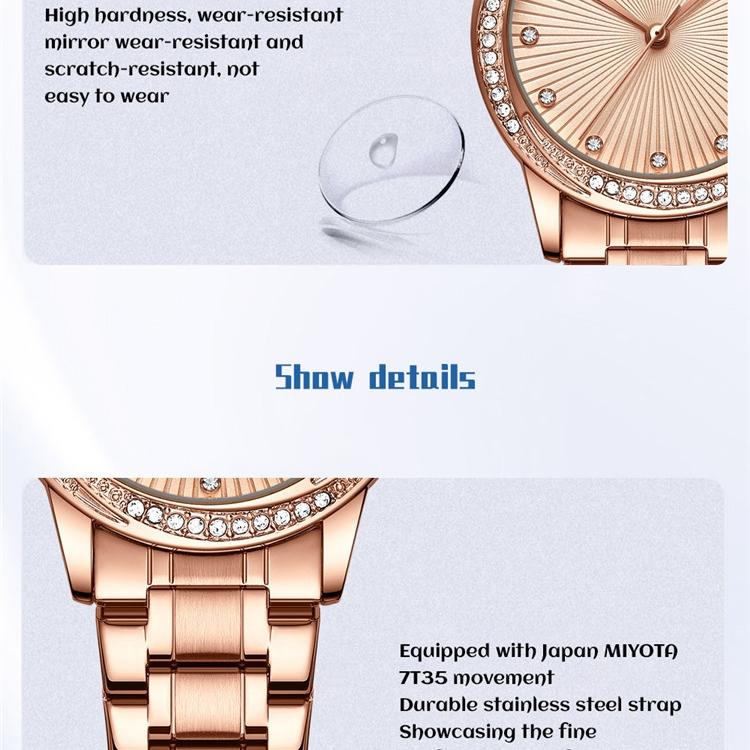 CRRJU-2198 Women's Watch Casual Business Fashion Personality Watch Men's Watch Student Watch Simple