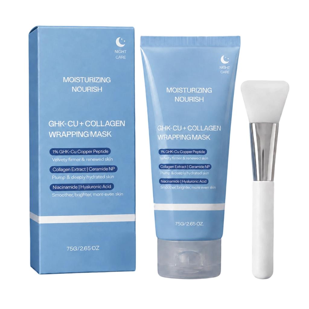 Lightening and brightening overnight sleeping mask. Use the spatula for gentle and non-irritating application
