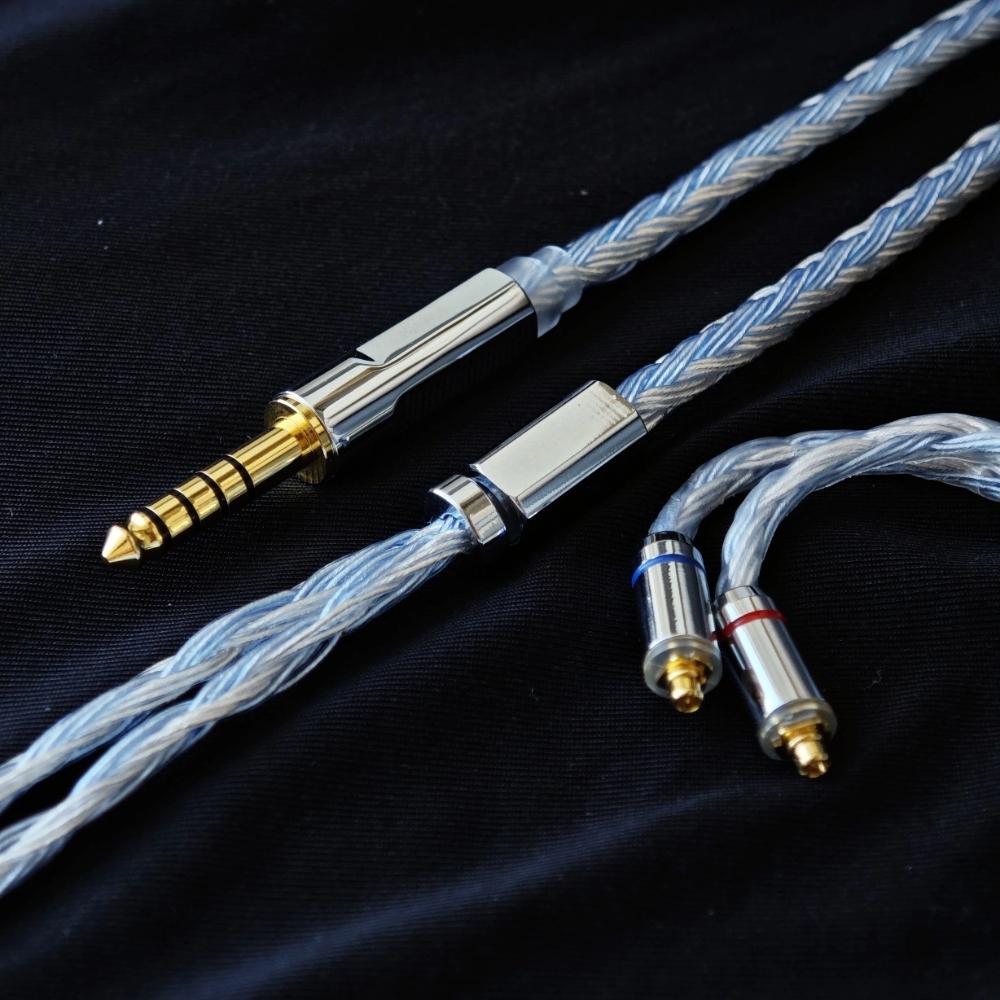 Replacement Cable for FiiO FH3 FH9 FD15 32-Core Graphene-Coated 1.2m 2.5/3.5/4.4 32-Core Tangle-Free Design Earphone Wire