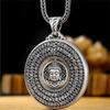 Blessing Heart Sutra Buddha Pendant For Women Men Jewelry Rotatable Tathagata Paramita Scriptures Necklace Male Accessories