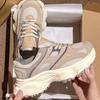 Retro Thick-soled Heightening Dad Shoes for Women In the Autumn of 2024, New Mesh Breathable and Versatile Running Casual Sports Shoes