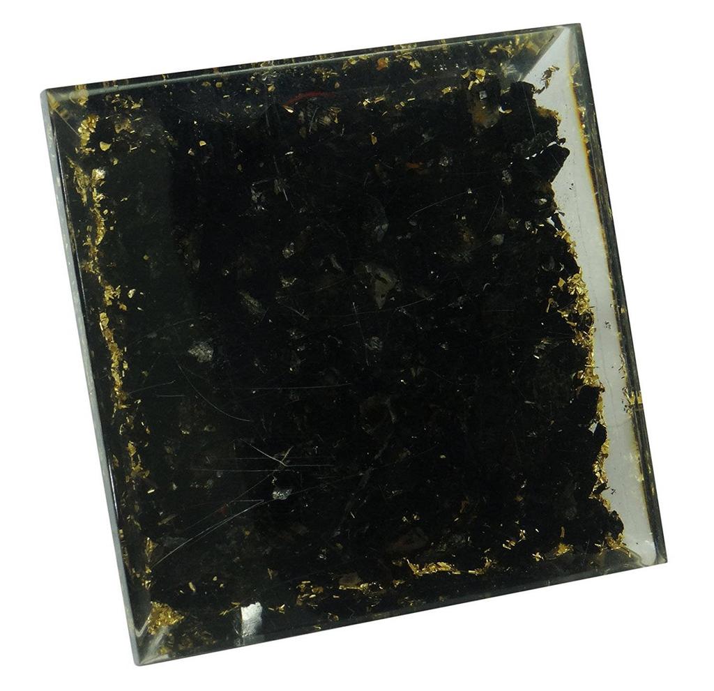 Harmonize Черный турмалин оргоновая пирамида Исцеляющий кристалл ЭМП Защита Медитация Йога Генератор энергии с медной чакрой Symobol Home D cor