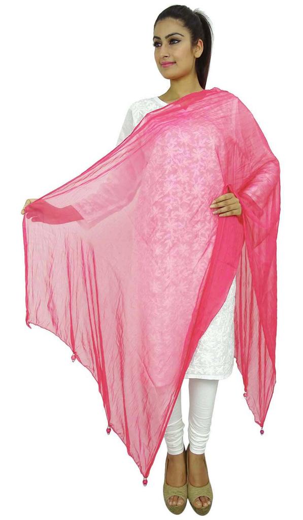 Индийский длинный палантин Dupatta из смеси шифона Chunni Neck Wrap Tassel Throw Throw