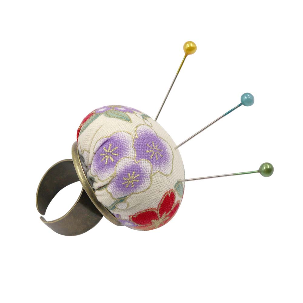 Stitch Fabric Cotton Ring Ball Shaped Pin Cushion Sewing Accessories Needle Pillow Needle Holder