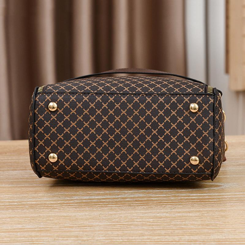 Yogodlns Новая женская сумка, роскошный дизайн, сумка через плечо с ведром и принтом, большая вместительная сумка на одно плечо