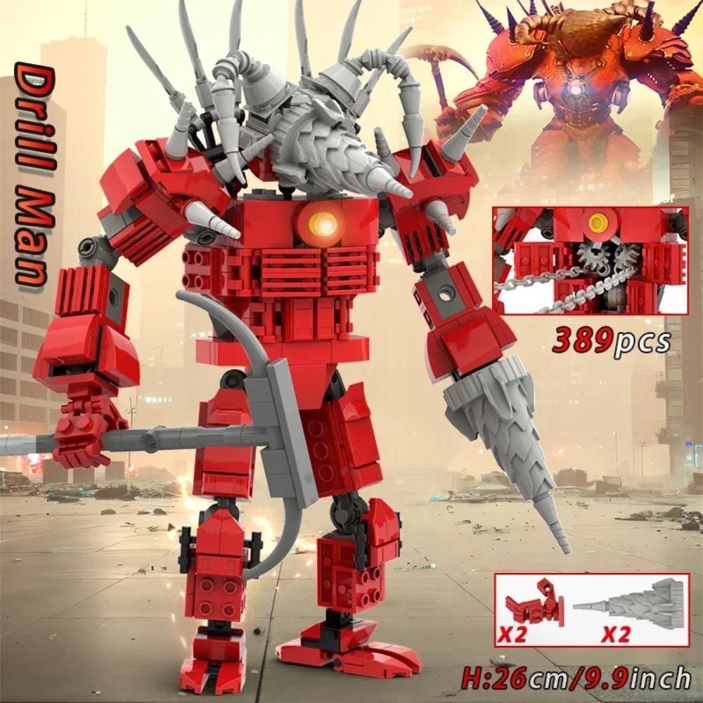 Moc Skibidi Toilet Figures Model Blocks Titan Cameraman Speakerman Construction Toys Party Halloween Decoration Boys Gifts