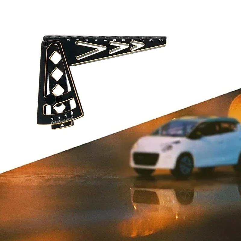 Metal Adjustable Ruler Adjusting RC Car Height & Wheel Rim Camber 15 Degrees Hobby Tools CNC For 1/8 1/10 RC Car