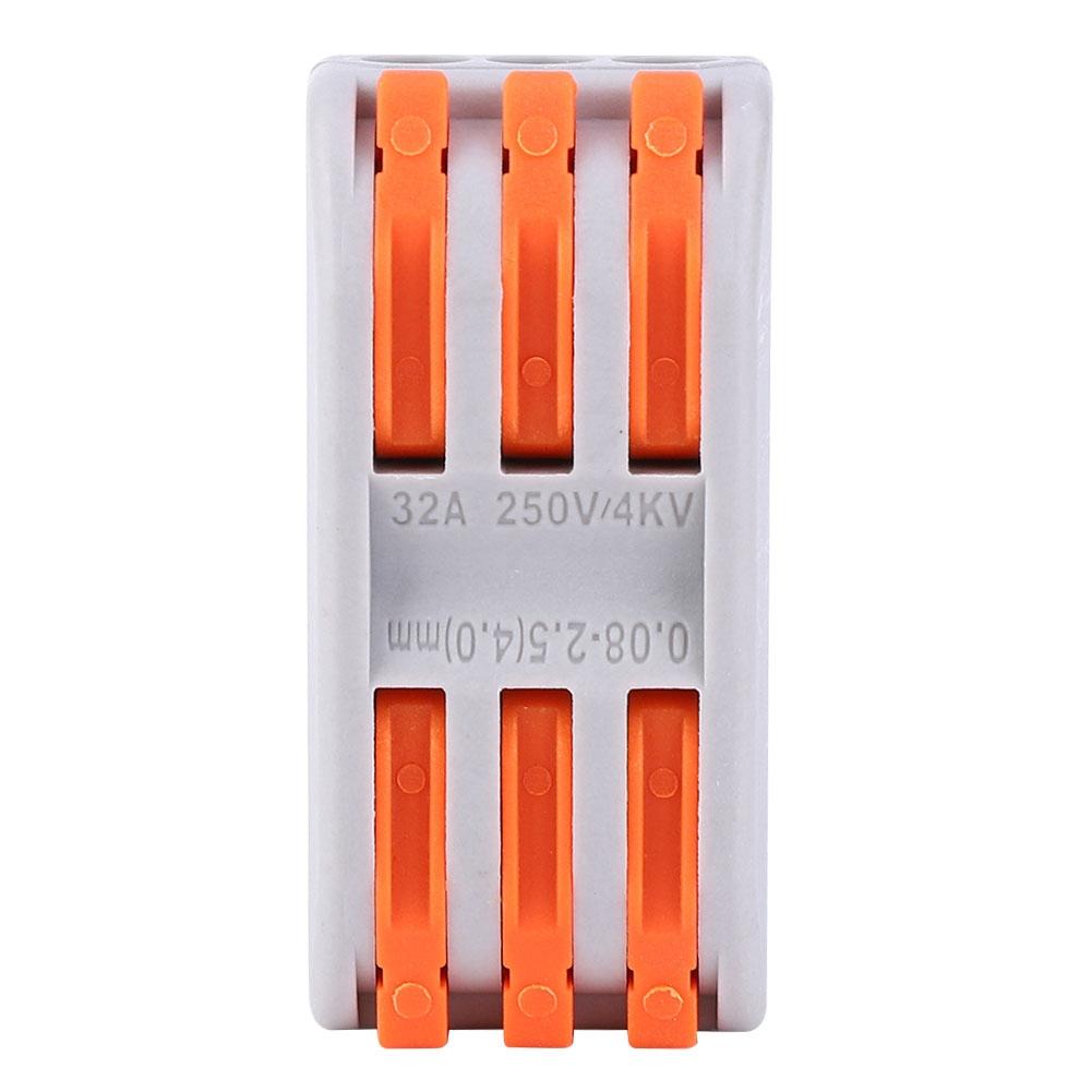 50 шт. Проводник 11~28AWG PCT23 Оранжевый Быстрозажимной Клеммный Соединитель