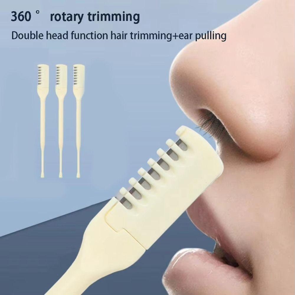 5PCS/10PCS 360 Degree Nostril Cleaning Trimmer Portable Nose Hair Scraper  Hair Removal